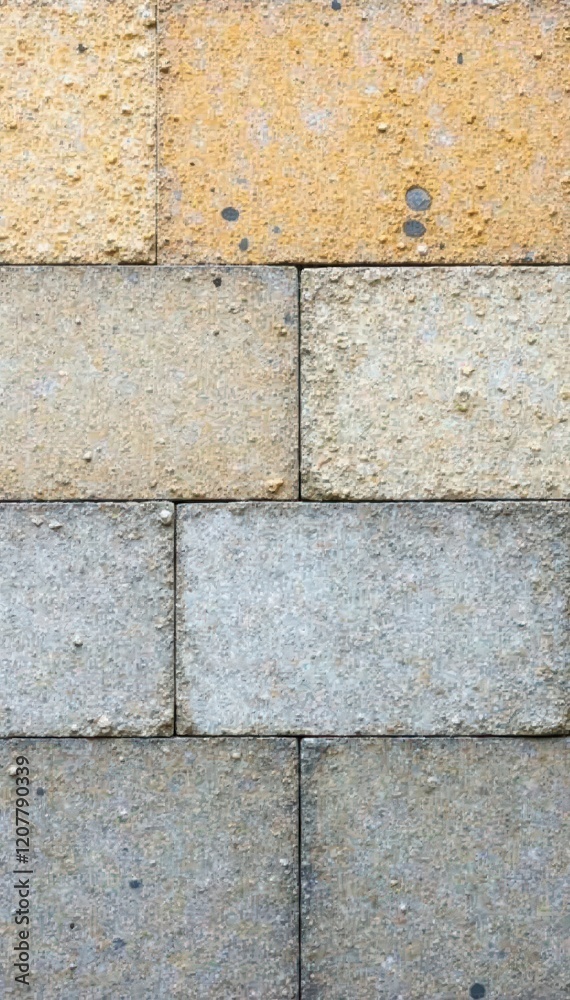 Fototapeta premium Abstract horizontal cement texture, grey and beige tones, minimal, background