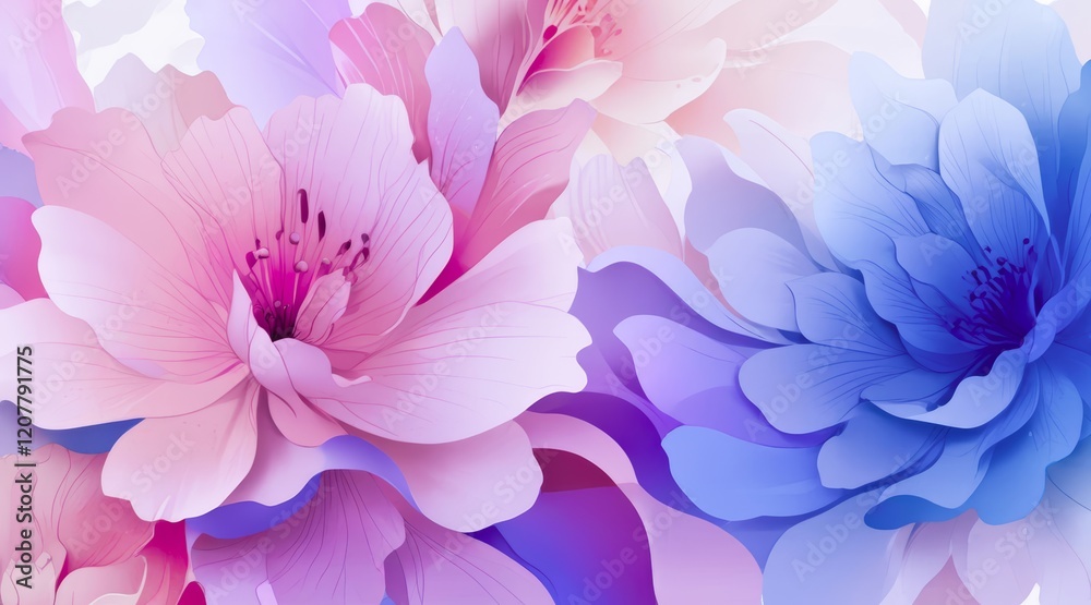 Obraz premium fondo hojas y flores estilo acuarela. tarjeta