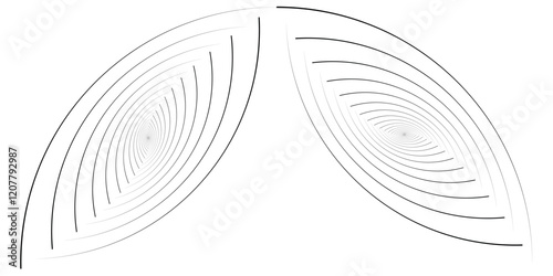 Thin line wavy abstract vector background. Curve wave seamless pattern