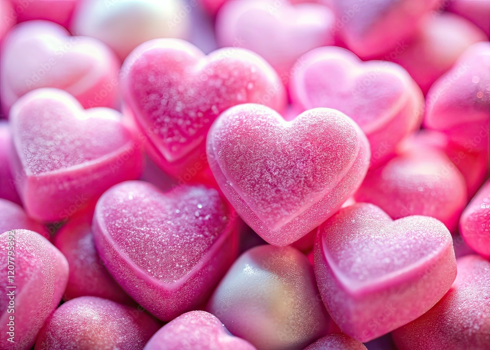 Obraz premium Heart Candies Valentine's Day Portrait Photography