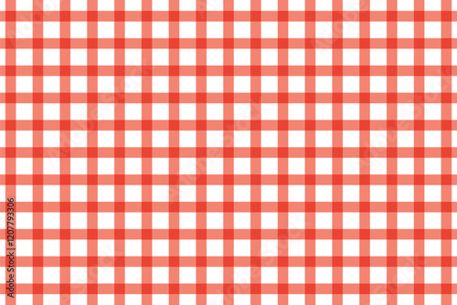 simple abstract tomato color check plaid line pattern red and white gingham pattern