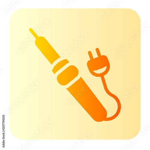 soldering iron gradient icon