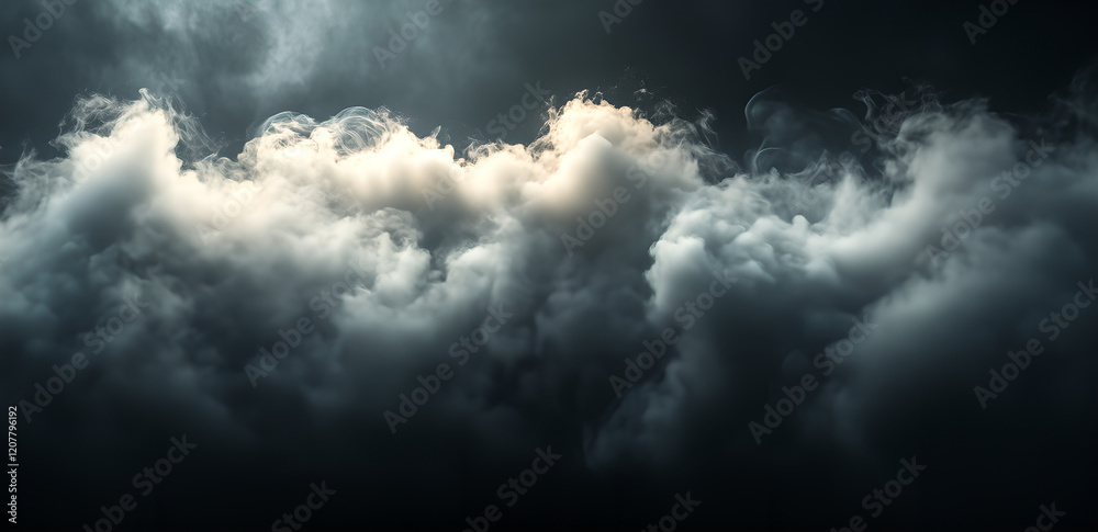 Fototapeta premium dym w ciemności