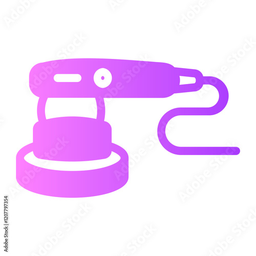 sanding machine gradient icon