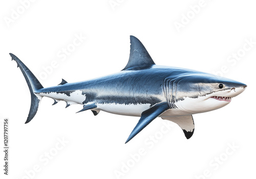 Photo of white shark.