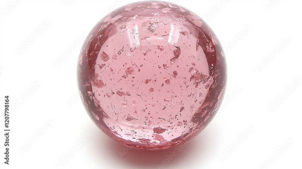 A shiny pink bubble featuring smooth reflections and a clear surface, set against a transparent background. A shiny pink bubble featuring smooth reflections and a clear surface, set against a transparent background.