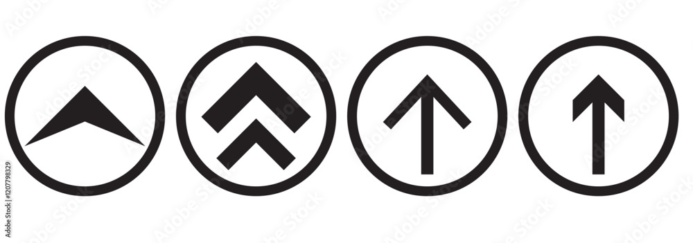 Swipe icons set. Up arrow button symbols. Scrolling, slide icon collection. Vector illustration Swipe icons set. Up arrow button symbols. Scrolling, slide icon collection. Vector illustration