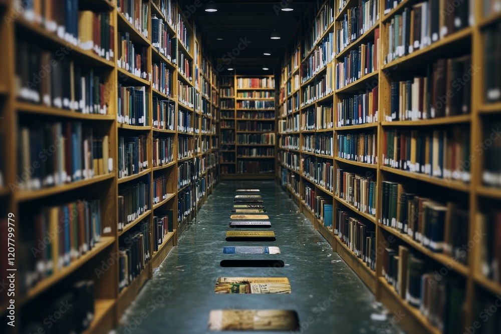 Obraz premium The Empty Bookshelf, Dementia