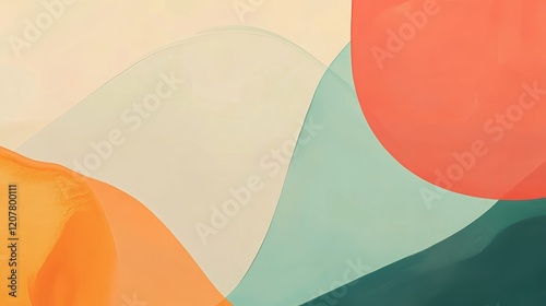 HD backgrounds and textures with colorful abstract art creations, minimalist design with abstract organic shapes