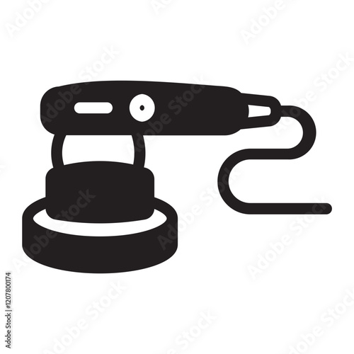 sanding machine glyph icon