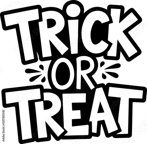 Trick or Treat Halloween Sign.