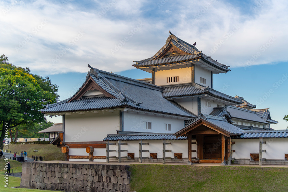View of Hashizume-mon Gate, Kanazawa Castle, Kanazawa City, Ishikawa Prefecture, Honshu, Japan View of Hashizume-mon Gate, Kanazawa Castle, Kanazawa City, Ishikawa Prefecture, Honshu, Japan