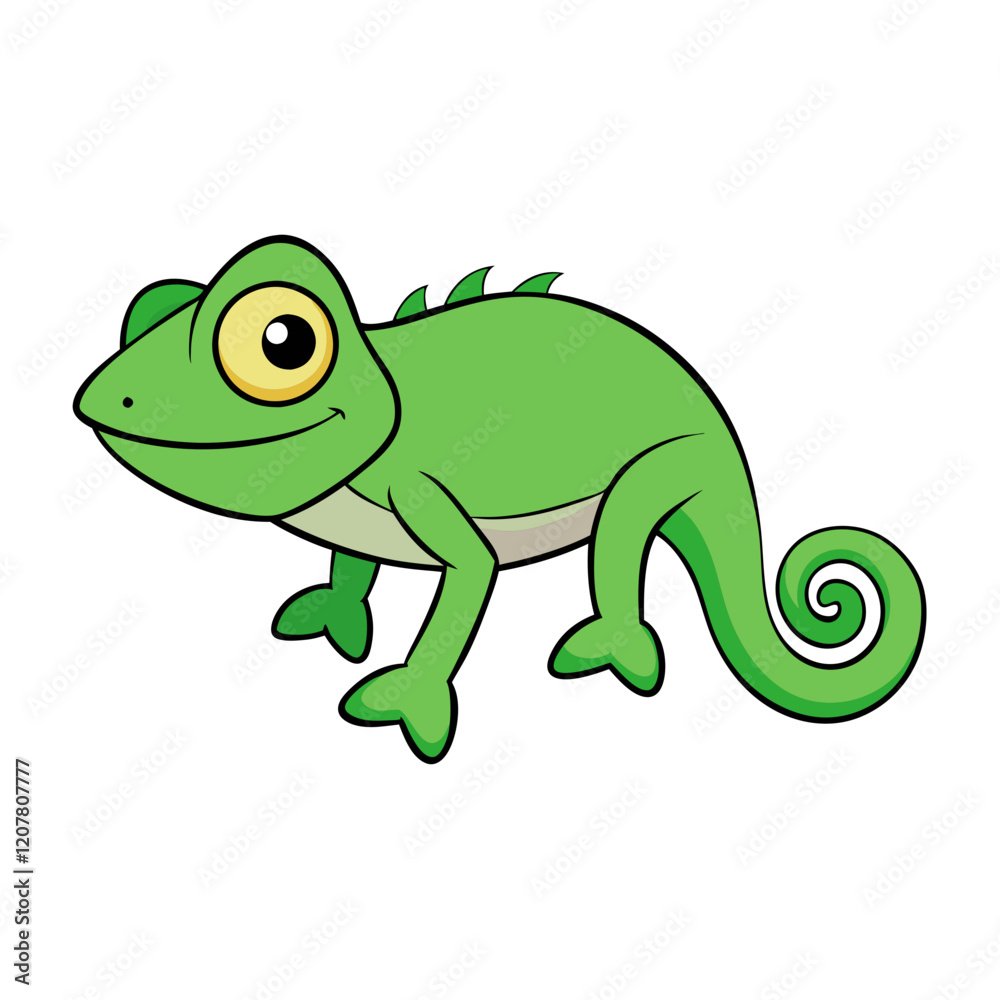 Obraz premium green frog cartoon