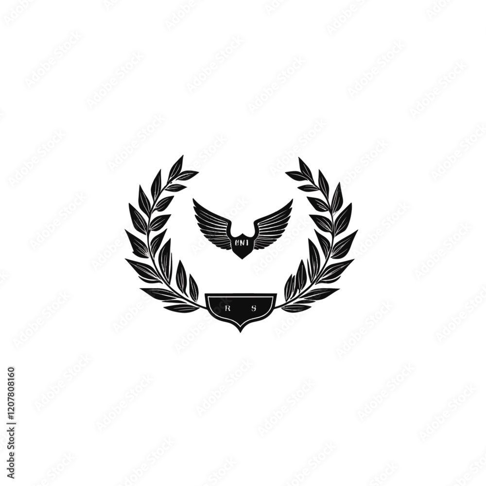 Obraz premium fashion logo, minimalist logo, logo, brand logo, modern logo, cute logo, sports logo, letter, logos, monogram, artistic, plant, organic, font, creative, design, icon, leafs, shape, abstract, art, blac