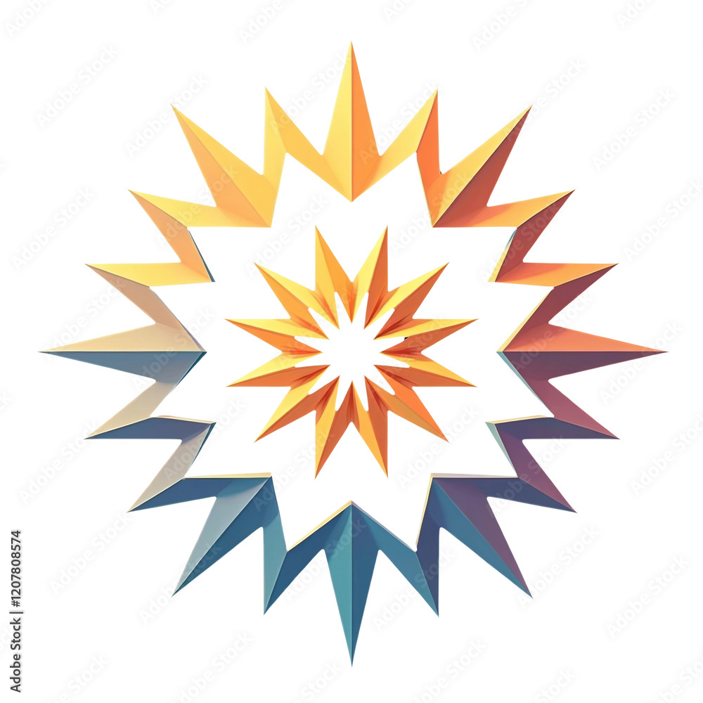 Abstract floral design with white and gold petals Abstract floral design with white and gold petals