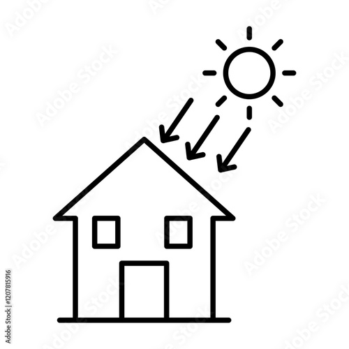Daylight Bliss Vector Line Icon Design