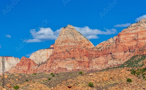 Watchman Mountain, 6545 ft, near Springdale, Utah, United States of America photo