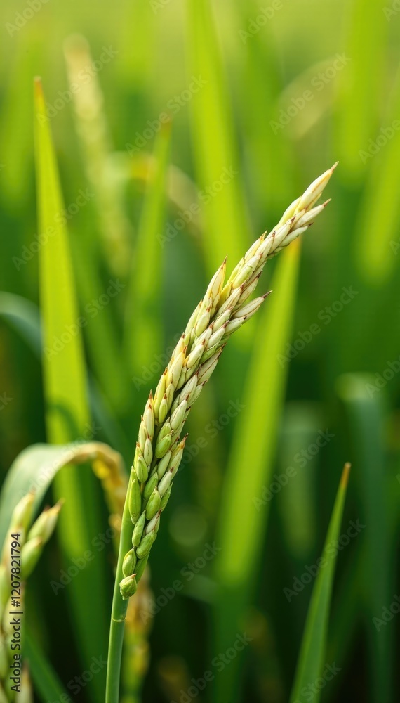 Blighted rice stalks with white powdery patches, fungal growth, wilting plants, disease symptoms Blighted rice stalks with white powdery patches, fungal growth, wilting plants, disease symptoms