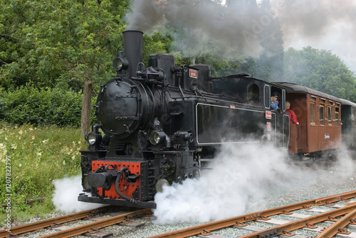 Llanfair Light Railway, Llanfair Caereinion, Welshpool, Powys, Wales, United Kingdom photo