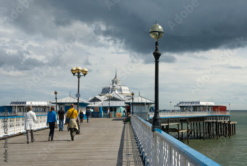 Llandudno Pier Pavilion Theatre at the North Parade end of promenade, Llandudno, Clwyd, Wales, United Kingdom photo