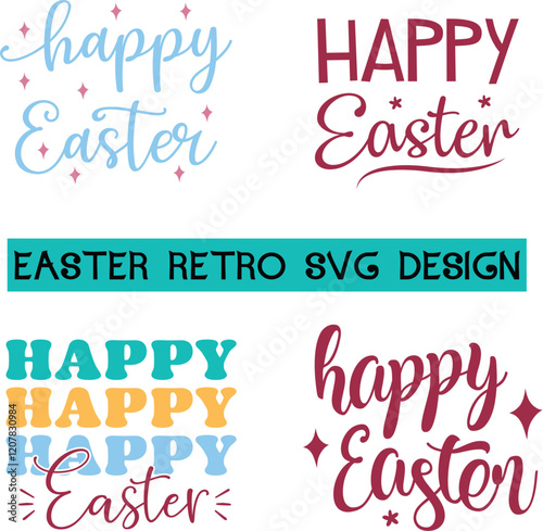 Easter Retro design, Easter Family,Groovy Style Easter Day Design,funny easter,Cut Files,bunny, nurse, mommy