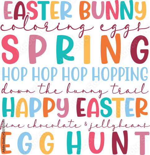 Easter Retro design, Easter Family,Groovy Style Easter Day Design,funny easter,Cut Files,bunny, nurse, mommy