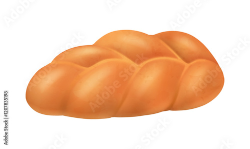 Pastry from bakery shop, isolated delicious meal made of flour ingredients. Vector dough swirls or brioche, tasty products for breakfast or dinner, realistic wheat buns or small loaves pastry