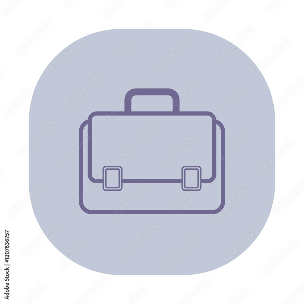 Simple and modern line icon of briefcase, indicating business activity. Suitable for presentations or digital platforms aimed at professionals in office environment Simple and modern line icon of briefcase, indicating business activity. Suitable for presentations or digital platforms aimed at professionals in office environment