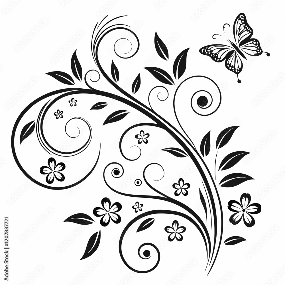Obraz premium abstract floral background