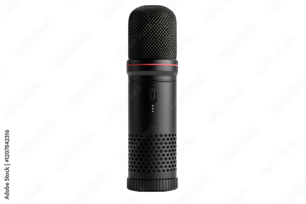 Wireless Microphone Isolated on Transparent Background