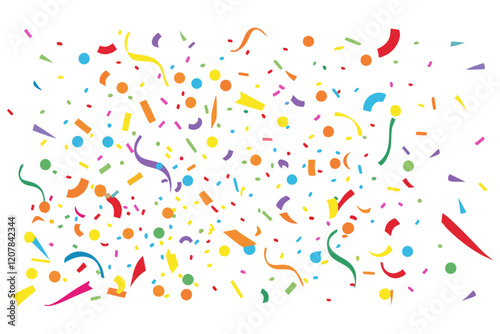 Celebration background with colorful confetti