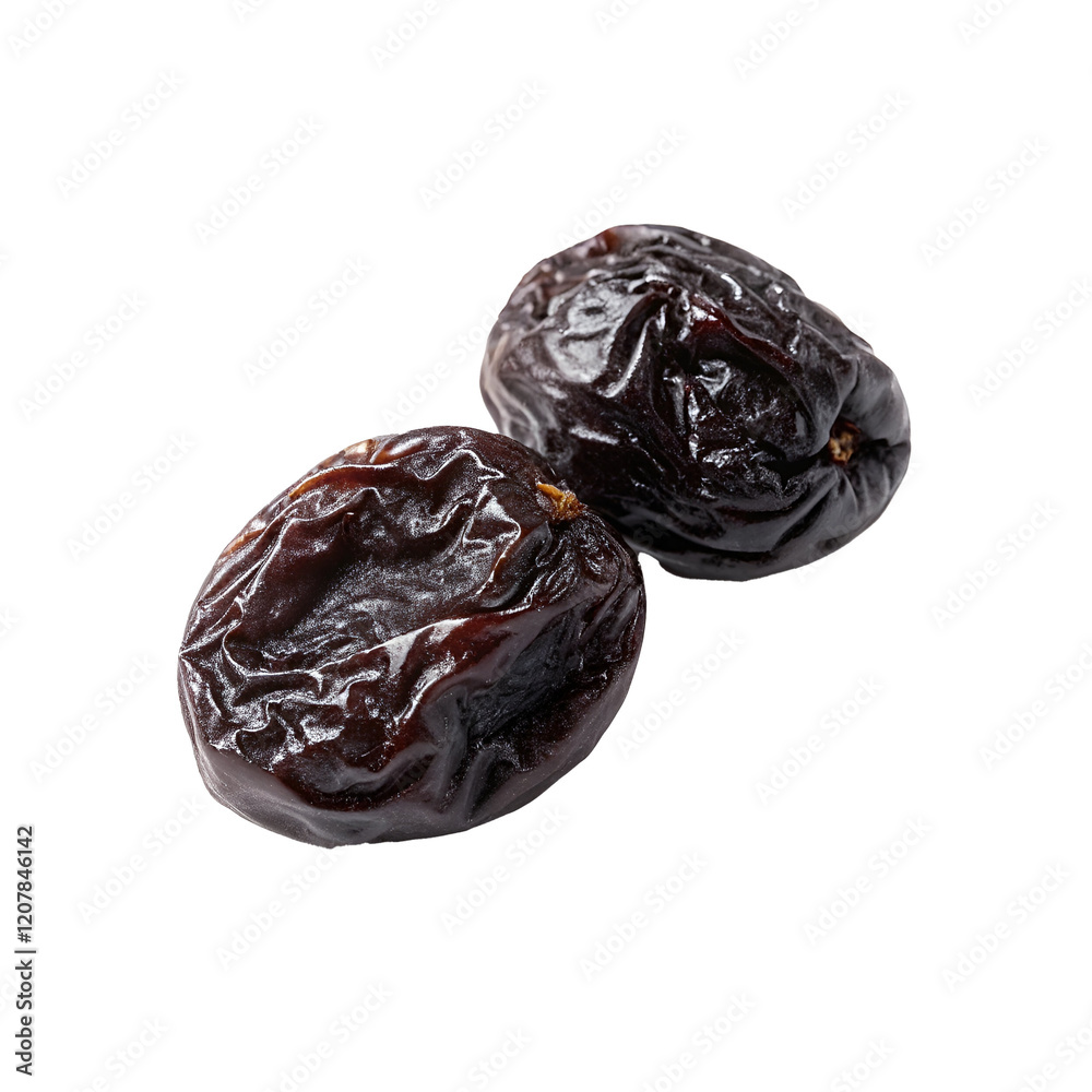 A handful of dried dates fruit isolated on a white background . Ai generator