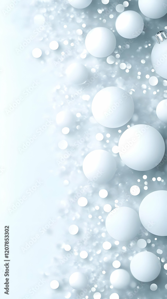 Fototapeta premium Abstract Background with White Spheres