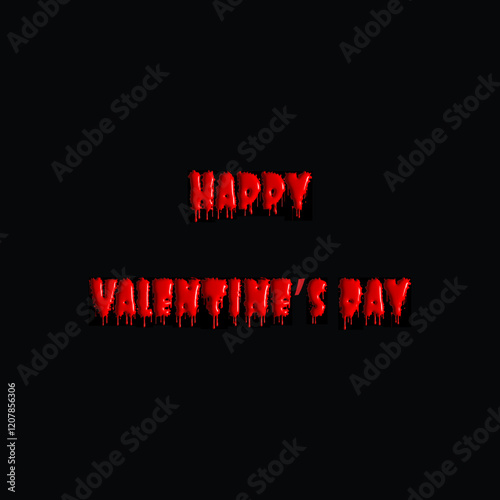 Spooky Valentine's Day Horror Message Design for a Dark and Unique Celebration