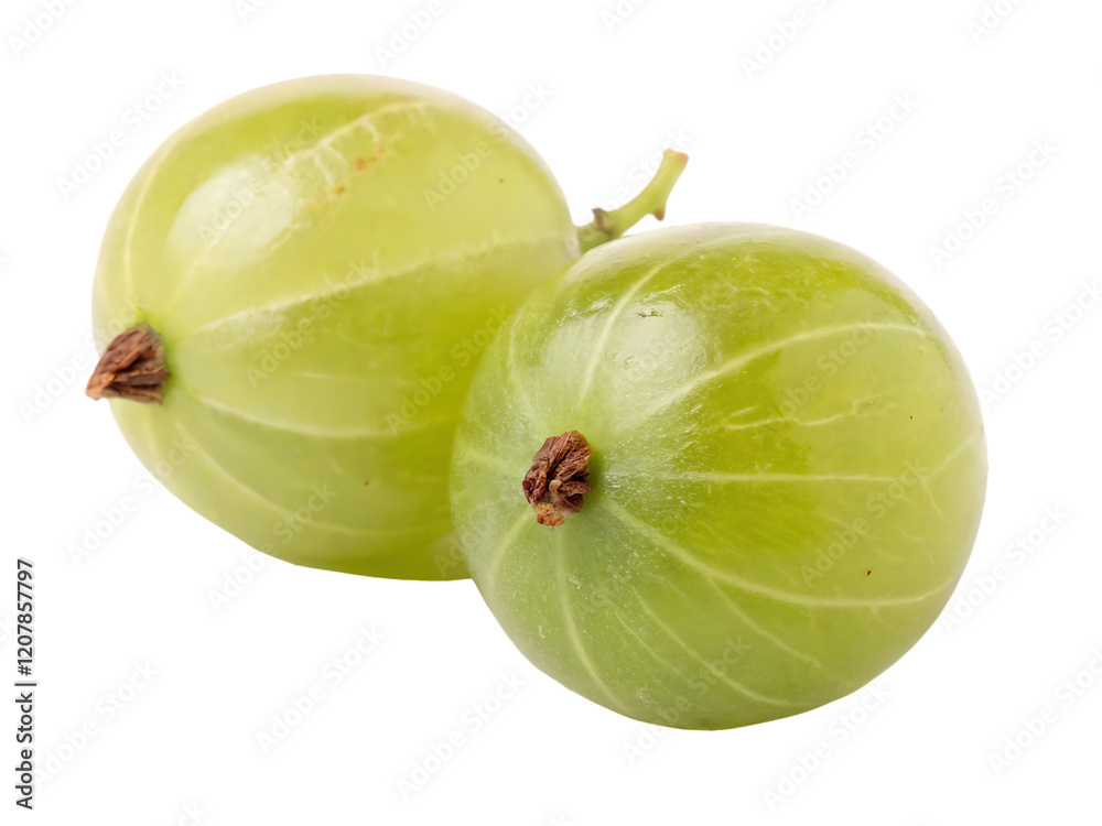 A single indian gooseberry isolated on a transparent background A single indian gooseberry isolated on a transparent background