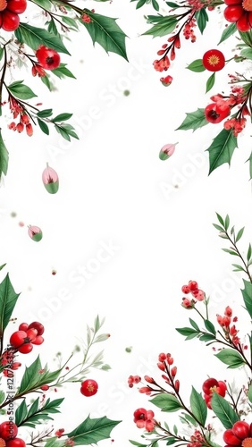 christmas holly border