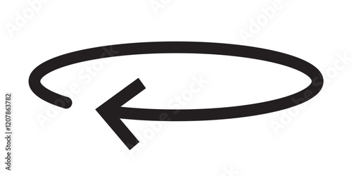 Round and Rotation arrow icon with angle 45, 90, 180, 360 degrees vector illustration. angles of turn swivel icon 45 to 360 degrees icon.