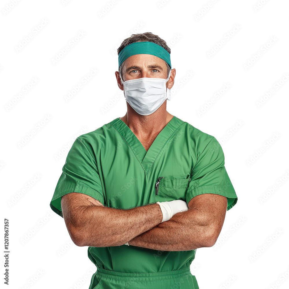 Healthcare professional performing surgery hospital portrait clinical environment close-up medical expertise