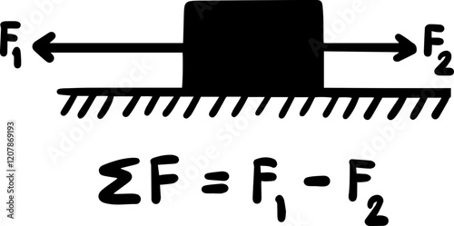 force and law of motion newton law Physics illustrations