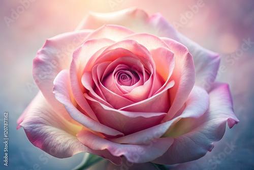 Long Exposure Pink Rose Close-up AI Photo