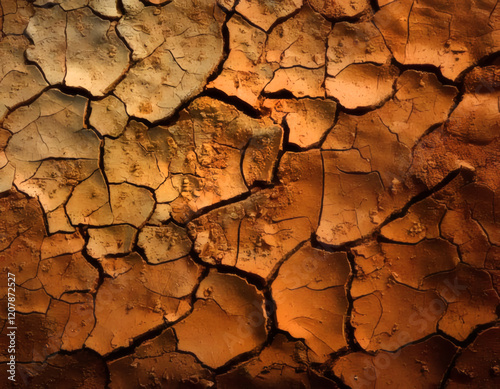 Colorful Dried Earth Abstract Image Texture Design