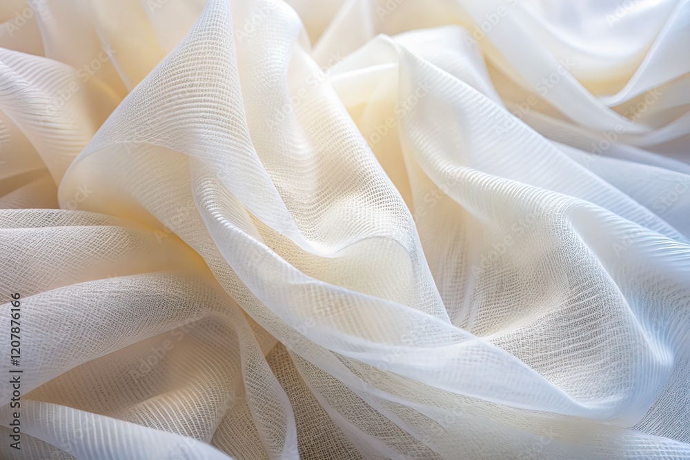 Long Exposure White Fabric Mesh Close-up Long Exposure White Fabric Mesh Close-up