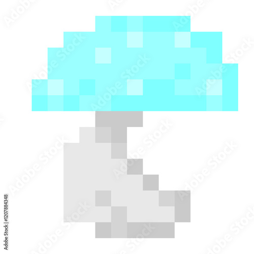 blue mushroom for pixel game