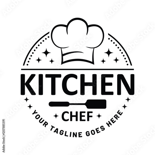 Kitchen chef restaurant logo design