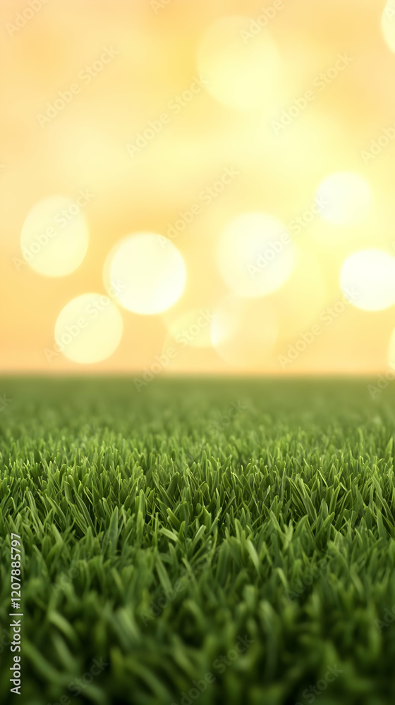 Fototapeta premium Green Grass 3D Background