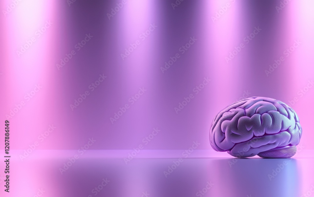 A creatively lit brain sculpture on a polished surface, symbolizing thoughts and creativity in a vibrant environment. A creatively lit brain sculpture on a polished surface, symbolizing thoughts and creativity in a vibrant environment.