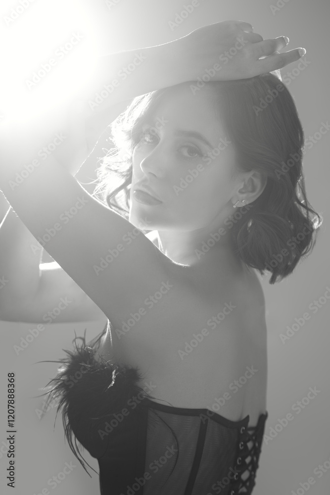 Fototapeta premium lady in corset