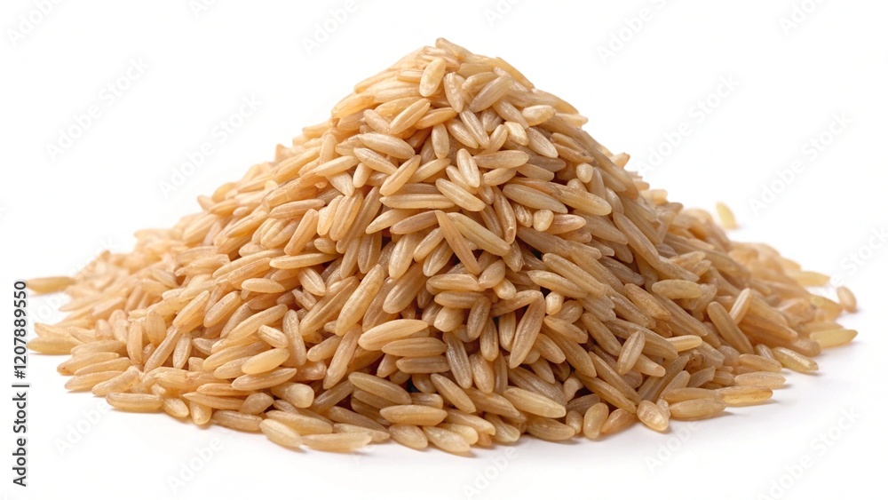 Pile of brown rice isolated on transparent or white background, png
Pile of brown rice isolated on transparent or white background, png