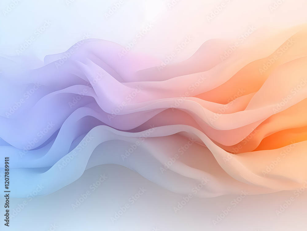 Fototapeta premium Abstract 3D Wave Background