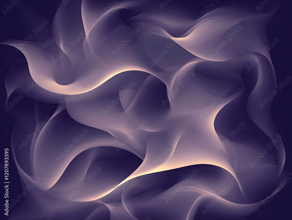 Obraz premium Abstract Purple Wave Background Illustration